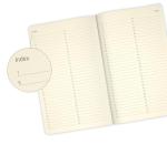 BUSINESS-DESIRE Writing Journal Gift Set for Women and Men with Twist Ball Pen & Thank You Card with Envelope Made in Italy Lined Travel Diary