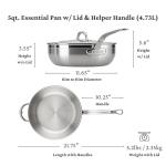 Hestan - ProBond Collection - Stainless Steel Pan, 5 Quart
