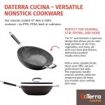 Italian Made Ceramic Wok with Glass Lid 13