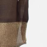 Italian Lurex Glitter Tights - Black/Gold 60 DEN