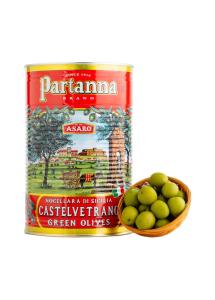 Partanna Castelvetrano Green Olives - Premium Italian 88 oz