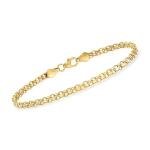 Ross-Simons Italian 14kt Gold Bismark-Link Bracelet