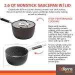 Vesuvio Ceramic Coated Nonstick Sauce Pan, 2.6 Quart