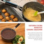 Vesuvio Ceramic Coated Nonstick Sauce Pan, 2.6 Quart