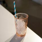 Bormioli Rocco Set 4 Bicchieri Bevanda, Vetro Rosa