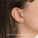 Lucchetta - 14k Yellow Gold Tree of Life Studs