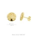 Lucchetta - 14k Yellow Gold Tree of Life Studs