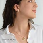 Lucchetta - 14k Yellow Gold Tree of Life Studs