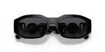 Versace Unisex Sunglasses Black Frame, Dark Grey Lenses, 53MM