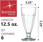 Set of 6 Lavender Bormioli Rocco Rock Bar Glasses