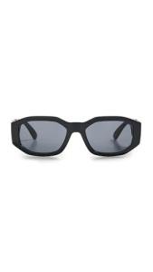 Versace Man Sunglasses Black Frame, Dark Grey Lenses, 53MM
