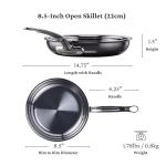Hestan - NanoBond Collection - 8.5-Inch Titanium Stainless Steel Frying Pan