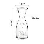 Bormioli Rocco Misura PZ Wine Carafe - Authentic Italian Style