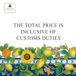 Tuscany Hand-Painted Italian Ceramic Olive Oil Dispenser Bottle