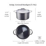 Hestan 8-Quart Stock Pot - NanoBond Collection, Titanium Stainles
