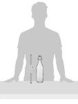 Bormioli Rocco Giara Bottle, 33.75 oz, Clear