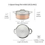 Hestan - CopperBond Soup Pot, 100% Pure Copper
