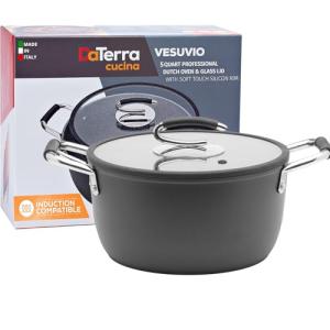Vesuvio 5 Quart Nonstick Dutch Oven: Ceramic Coated