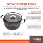 Vesuvio 5 Quart Nonstick Dutch Oven: Ceramic Coated