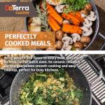 Vesuvio 5 Quart Nonstick Dutch Oven: Ceramic Coated