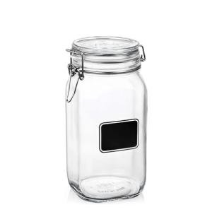 New title: Bormiolio Rocco Jar with Chalkboard, 50.8 Oz