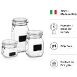 New title: Bormiolio Rocco Jar with Chalkboard, 50.8 Oz