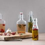 Bormioli Rocco Glass Swing Bottle, 8.5 oz, Clear