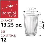 Bormioli Rocco Line Long Drink Glass, Set of 12, Clear