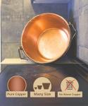 CREARTISTIC Italian Polenta Copper Pot – 9 inch