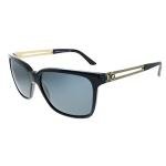 Versace Man Sunglasses Black Frame, Grey Lenses, 58MM