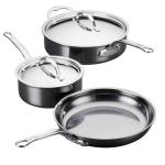 Italian Made Titanium Stainless Steel Cookware Set, Induction Ready