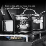 Italian Made Titanium Stainless Steel Cookware Set, Induction Ready
