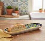 Italian Ceramic Appetizer Tray with Tuscan Lemons