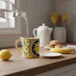 PARRINI ART CERAMICS - Hand-Painted Italian Mug Cup