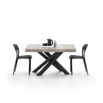 Mobili Fiver Extendable Table, Concrete Grey, Italian Made