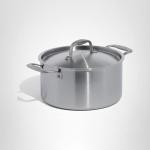 Italian Made 6 Quart Stainless Steel Stock Pot