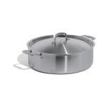 10 Quart Stainless Steel Rondeau Pot - Italian Crafted