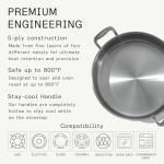 10 Quart Stainless Steel Rondeau Pot - Italian Crafted