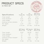 Italian Crafted 10 Piece Stainless Steel Cookware Set