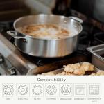 10 Quart Stainless Steel Rondeau Pot - Italian Crafted