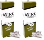 Astra Platinum Double Edge Safety Razor Blades,100 Count (Pack of 2)