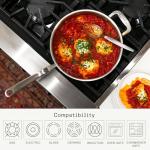 Italian Crafted 3.5 Quart Stainless Steel Sauté Pan