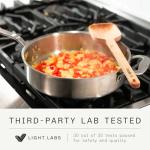 Italian Crafted 3.5 Quart Stainless Steel Sauté Pan