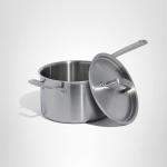 Italian Crafted 4 Quart Stainless Steel Saucepan