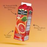 3-pack Mongibello Blood Orange Juice - 100% Fresh Squeezed