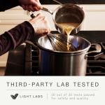 Italian Made 2 Quart Stainless Steel Saucepan with Lid