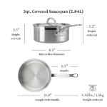 Hestan ProBond Collection - Stainless Steel Cookware Set