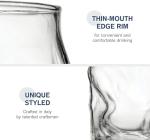 Bormioli Rocco Sorgente Glasses, White, 14.25 oz, 4-Pack