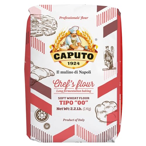 Antimo Caputo Chef's Flour 2.2 LB - Italian Double Zero 00 - Soft Wheat for Pizza Dough, Bread, & Pasta