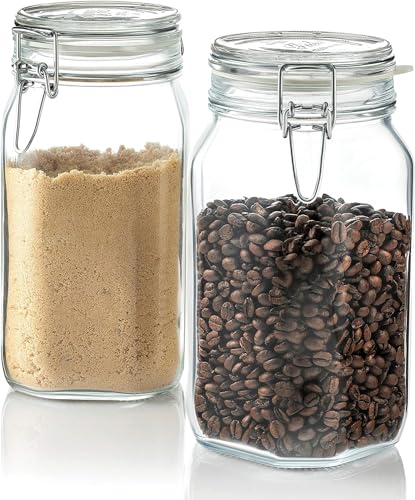 Bormioli Rocco Fido Clear Glass Jar 1.5L (2-Pack)